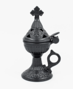 Μεταλλικό θυμιατό με σταυρό Ανθρακί, μικρό