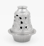 Μεταλλικό Καντήλι με καμπάνα Ασημί